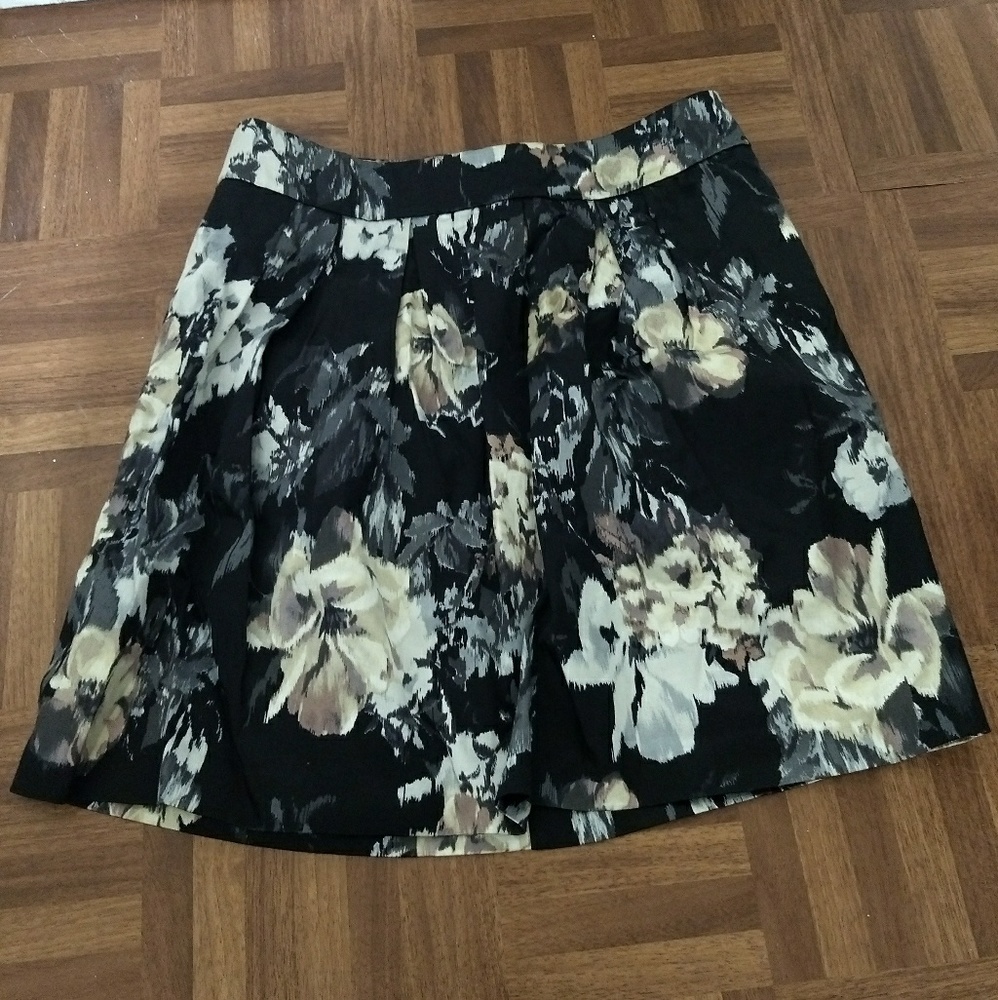 A-line Floral print skirt